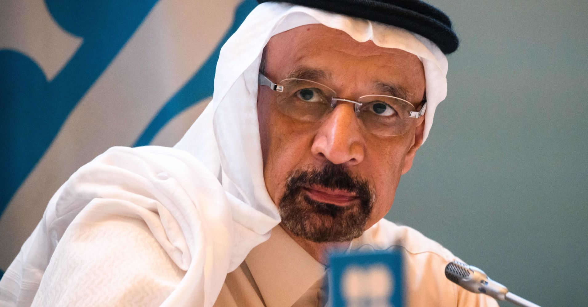 Saudi Arabia's Energy Minister Khalid al-Falih attends a press conference at the end of the 13th meeting of the Joint Ministerial Monitoring Committee (JMMC) of OPEC and non- OPEC countries in Baku on March 18, 2019.