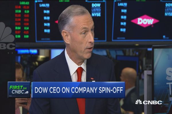 Dow Inc. CEO Jim Fitterling on its spin off, waste management and the energy sector