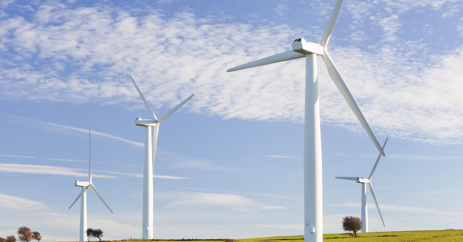 A wind farm on the outskirts of the Lake District in Cumbria, U.K.