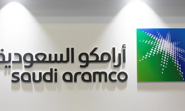 Logo of Saudi Aramco is seen at the 20th Middle East Oil & Gas Show and Conference (MOES 2017) in Manama, Bahrain, March 7, 2017. REUTERS/Hamad I Mohammed/File Photo