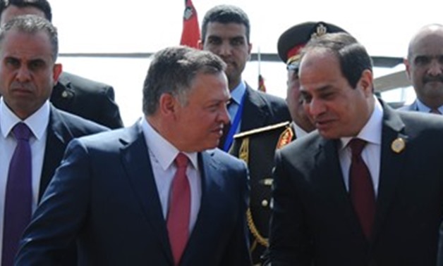 FILE- President Abdel Fatah al-Sisi receives his Jordanian counterpart King Abdullah II - Press Photo