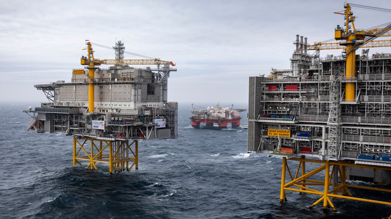 The Johan Sverdrup field in the North Sea / Image by Equinor