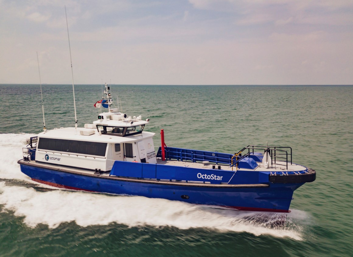 Damen delivers new fast crew supplier to Angola’s Octomar